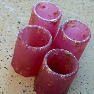 Elegant Pink Shot Glass Set